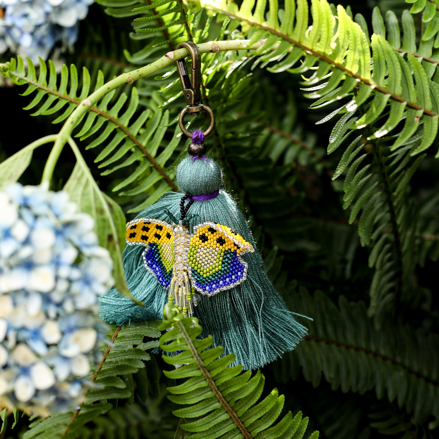CLASSIC TASSEL - BEADED BUTTERFLY CHARM - NO. 200255