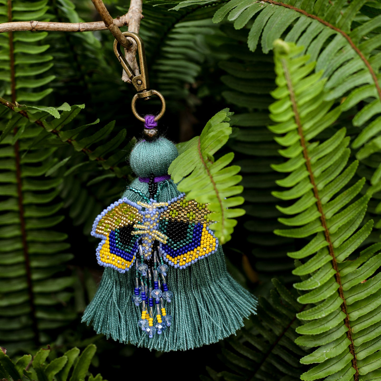 CLASSIC TASSEL - BEADED BUTTERFLY CHARM - NO. 200257