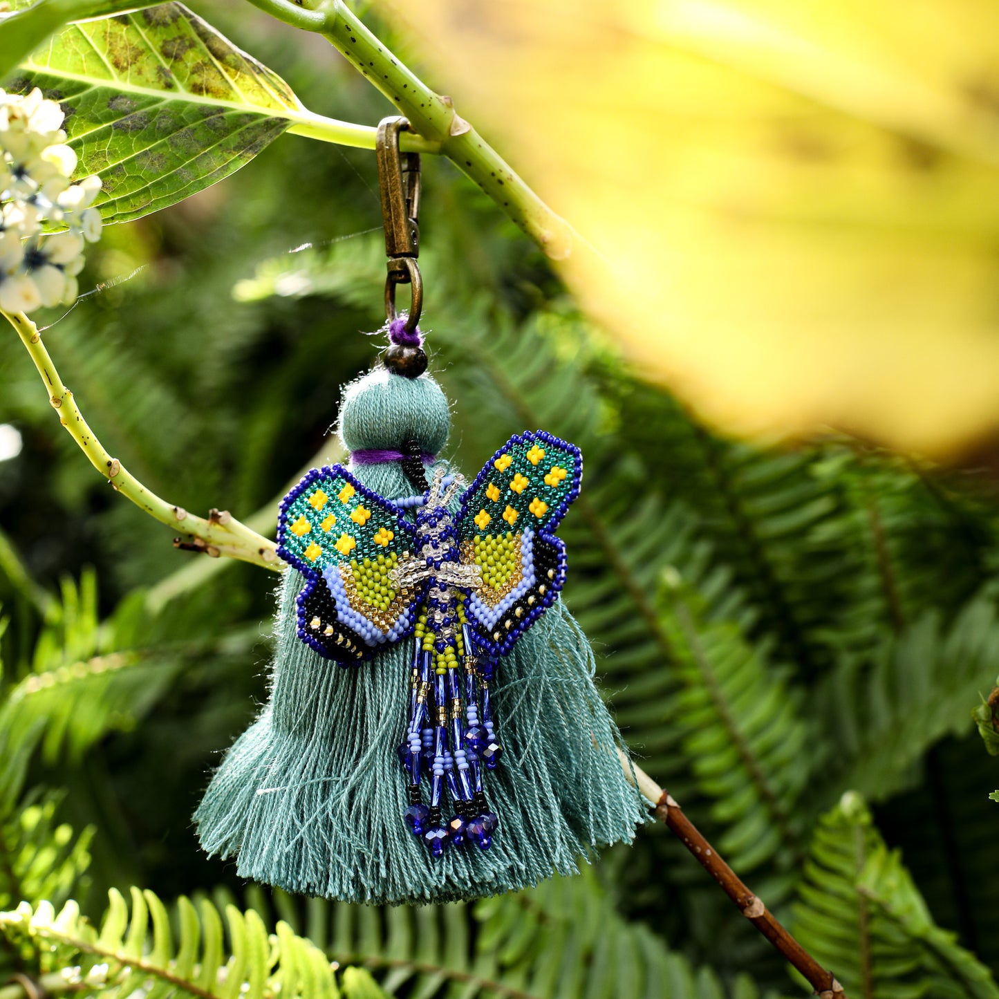 CLASSIC TASSEL - BEADED BUTTERFLY CHARM - NO. 200256