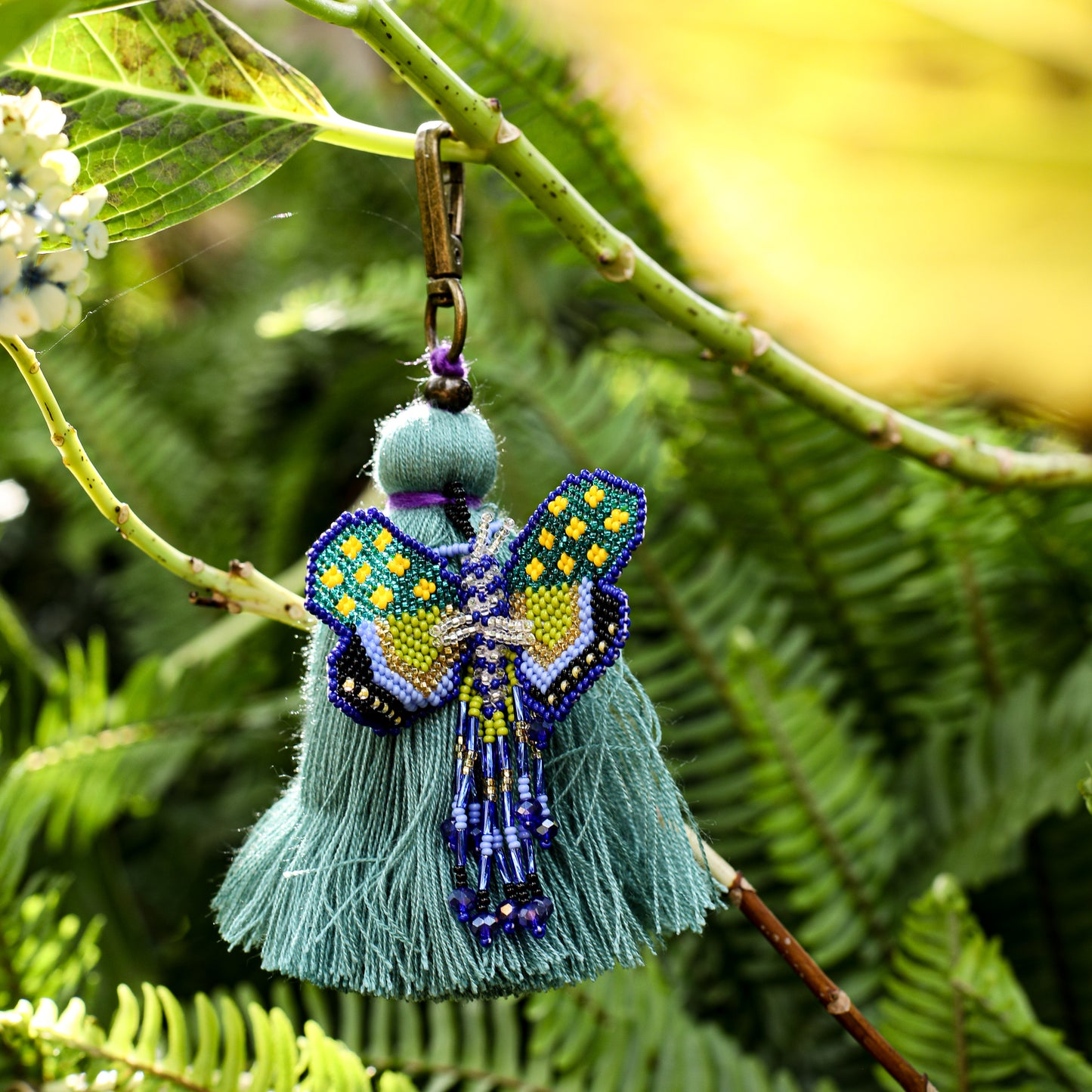 CLASSIC TASSEL - BEADED BUTTERFLY CHARM - NO. 200256