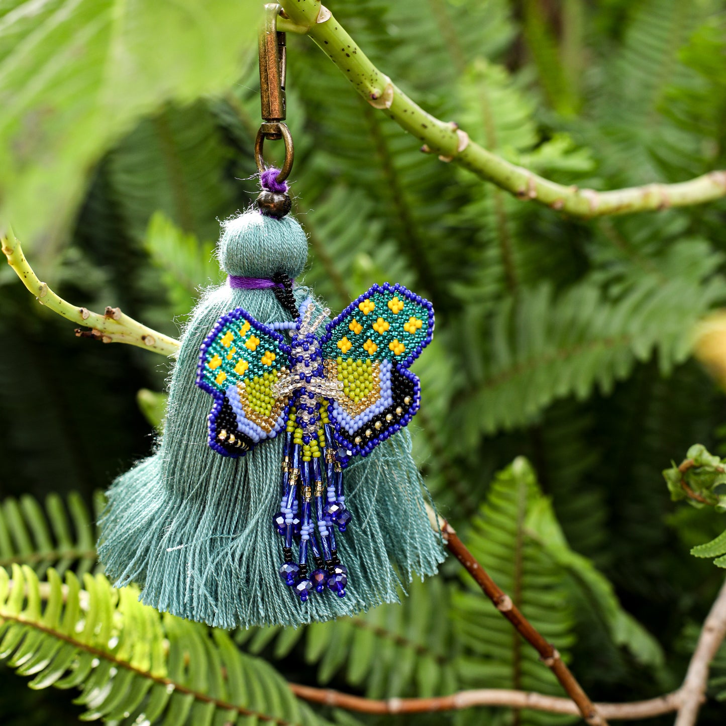 CLASSIC TASSEL - BEADED BUTTERFLY CHARM - NO. 200256