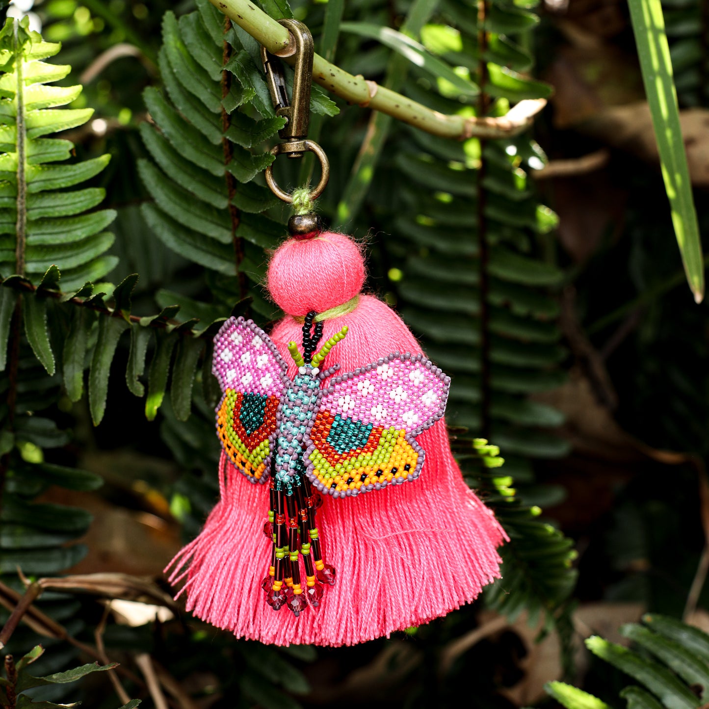 CLASSIC TASSEL - BEADED BUTTERFLY CHARM - NO. 200278