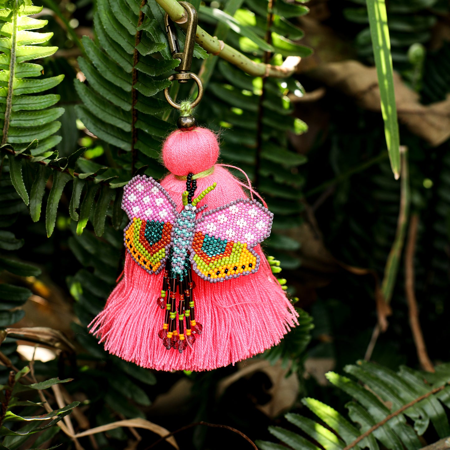 CLASSIC TASSEL - BEADED BUTTERFLY CHARM - NO. 200278