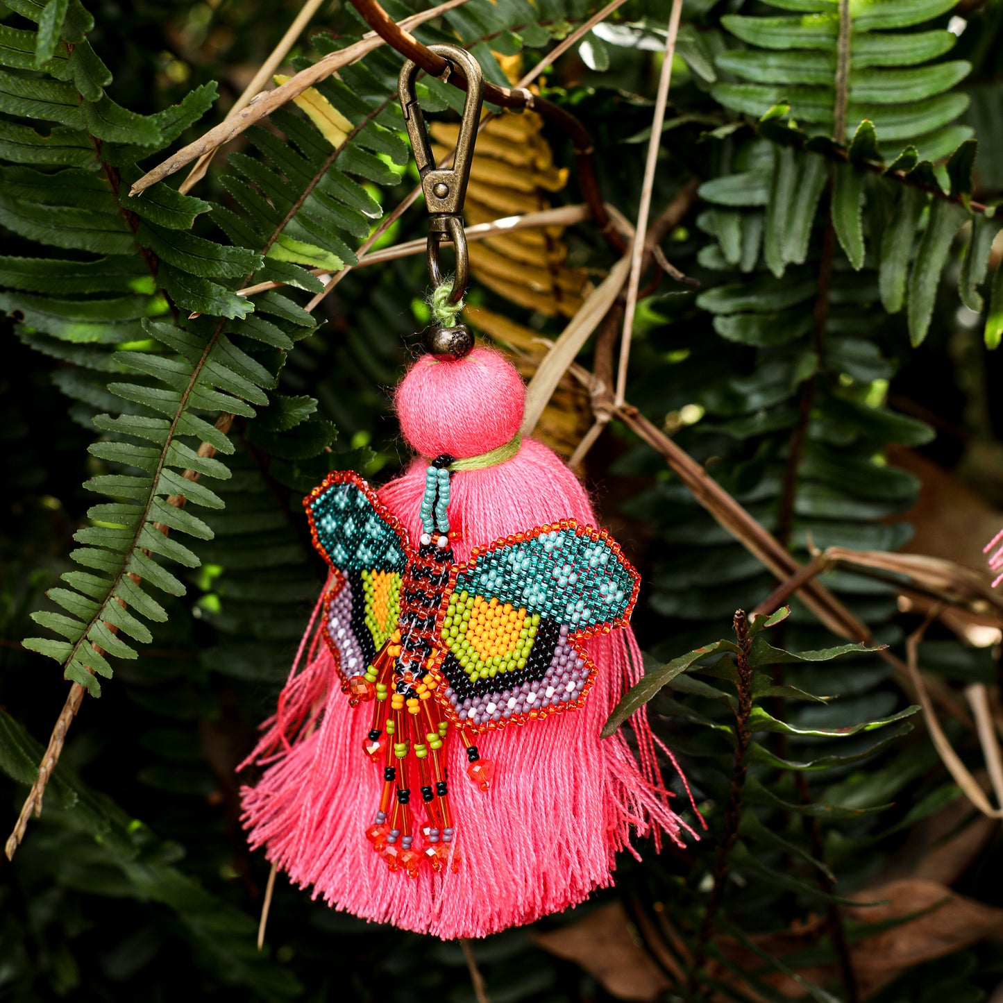 CLASSIC TASSEL - BEADED BUTTERFLY CHARM - NO. 200277