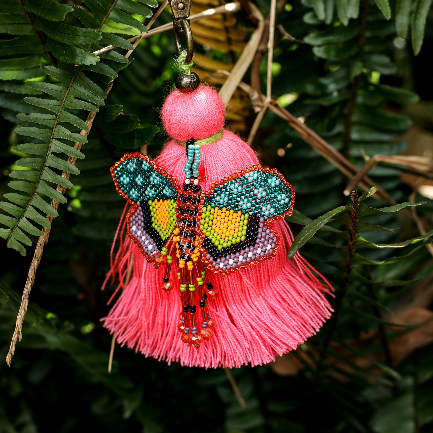 CLASSIC TASSEL - BEADED BUTTERFLY CHARM - NO. 200277