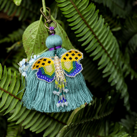CLASSIC TASSEL - BEADED BUTTERFLY CHARM - NO. 200255
