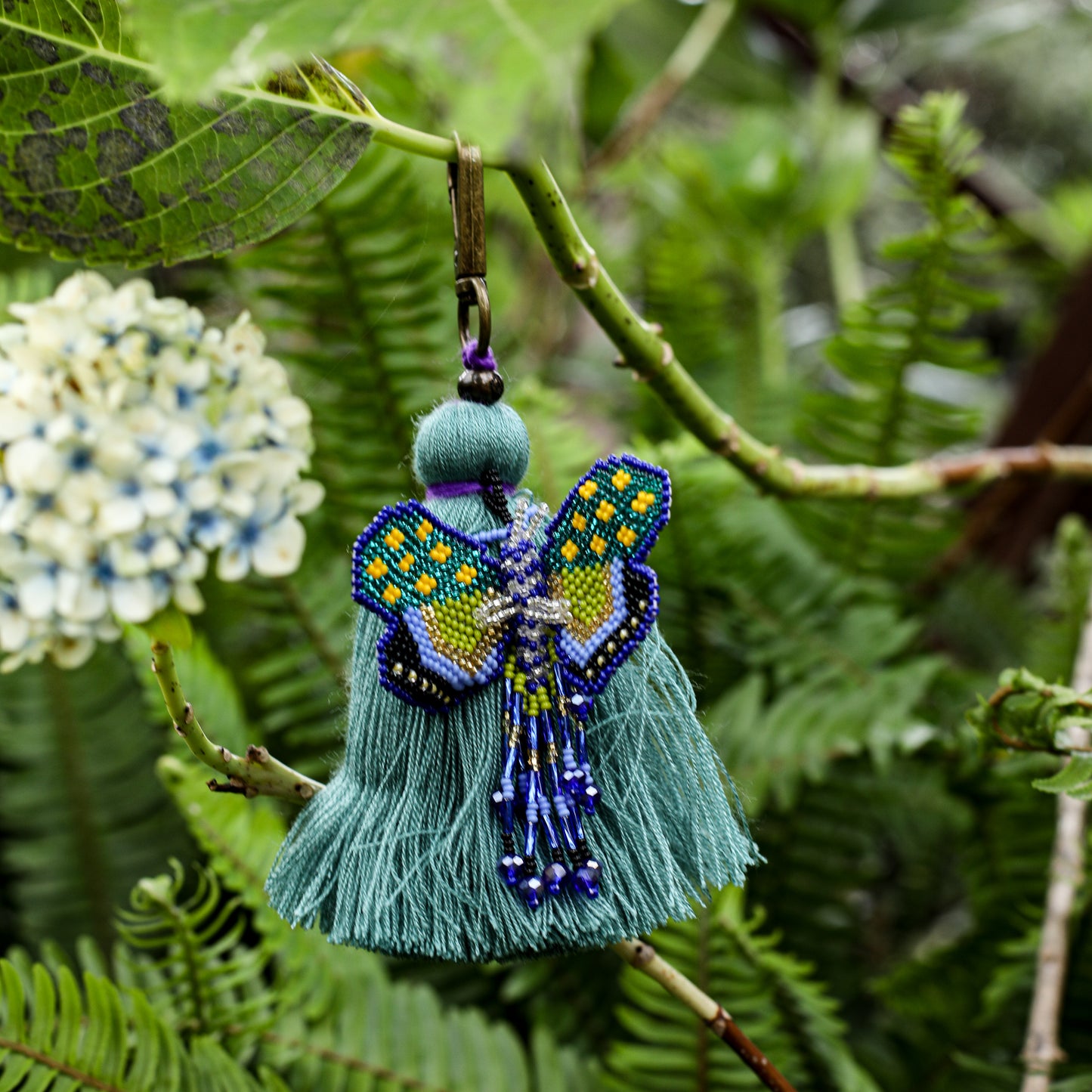 CLASSIC TASSEL - BEADED BUTTERFLY CHARM - NO. 200256