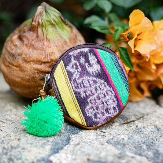 CIRCLE COIN PURSE - CORTE - CAFE - NO. 17541