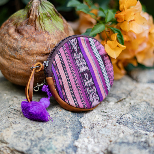 CIRCLE COIN PURSE - CORTE - CAFE - NO. 17549