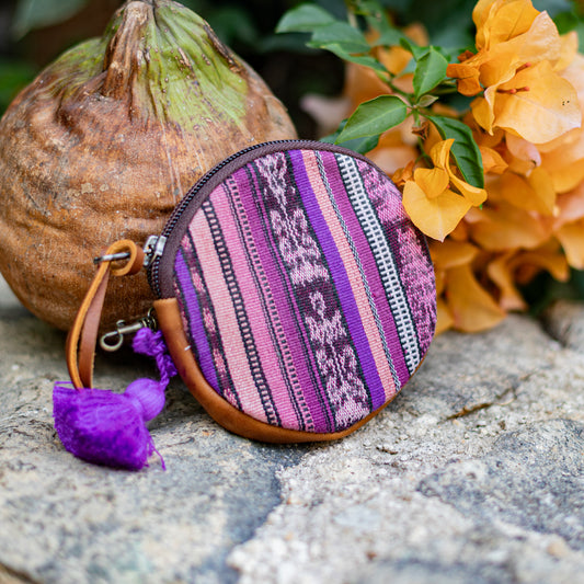 CIRCLE COIN PURSE - CORTE - CAFE - NO. 17549