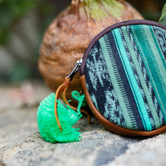 CIRCLE COIN PURSE - CORTE - CAFE - NO. 17547