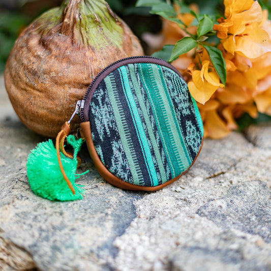 CIRCLE COIN PURSE - CORTE - CAFE - NO. 17547