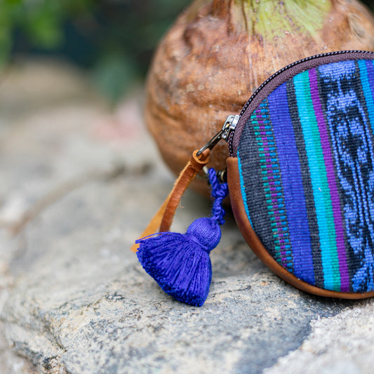 CIRCLE COIN PURSE - CORTE - CAFE - NO. 17546
