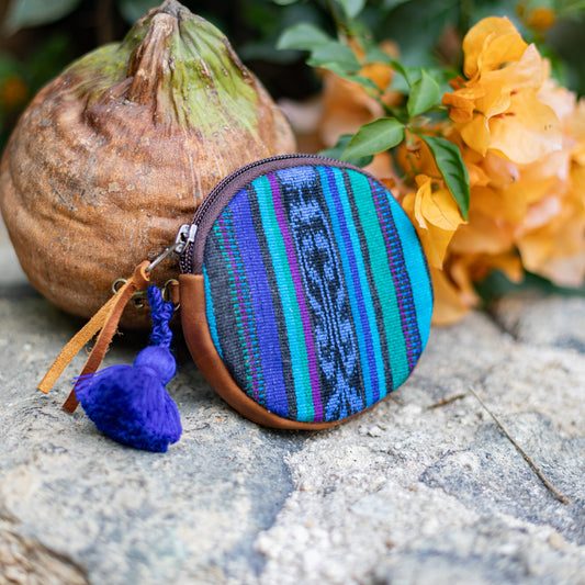 CIRCLE COIN PURSE - CORTE - CAFE - NO. 17546