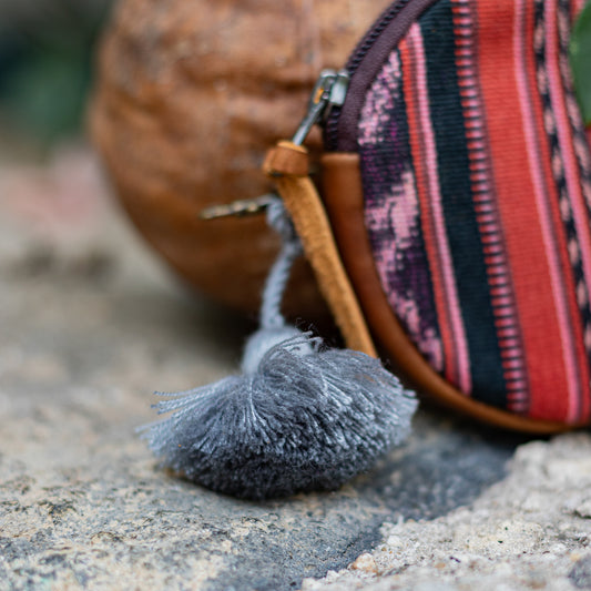 CIRCLE COIN PURSE - CORTE - CAFE - NO. 17537