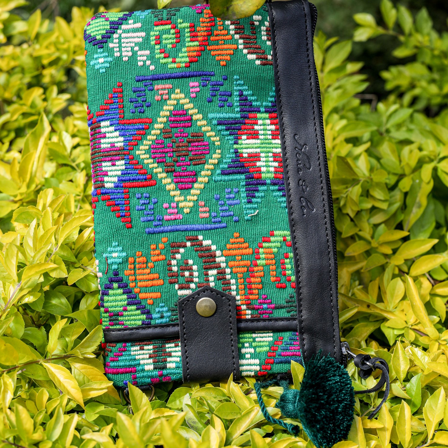 EVERYTHING CLUTCH - OOAK HUIPIL - BLACK - NO. 19190