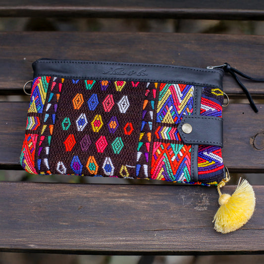 EVERYTHING CLUTCH - OOAK HUIPIL - BLACK - NO. 200453