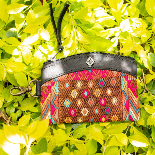COIN PURSE - OOAK HUIPIL - BLACK - NO. 16915