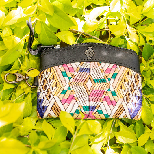COIN PURSE - OOAK HUIPIL - BLACK - NO. 16914