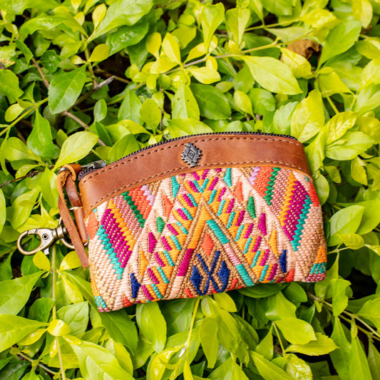 COIN PURSE - OOAK HUIPIL - CAFE - NO. 16937