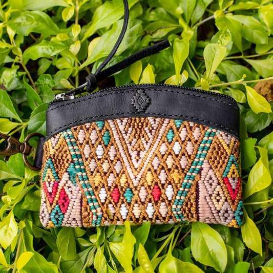 COIN PURSE - OOAK HUIPIL - BLACK - NO. 16923