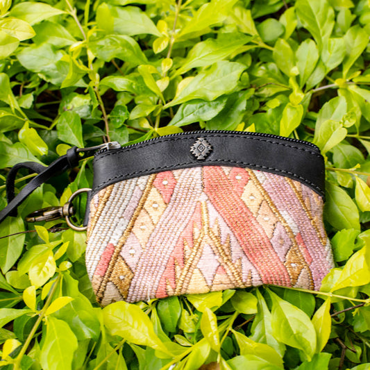 COIN PURSE - OOAK HUIPIL - BLACK - NO. 16925