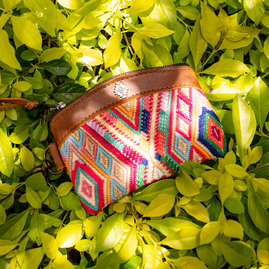COIN PURSE - OOAK HUIPIL - CAFE - NO. 16949