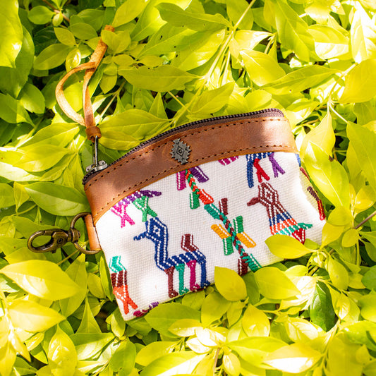 COIN PURSE - OOAK HUIPIL - CAFE - NO. 16950