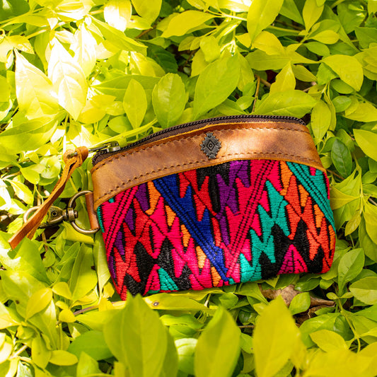 COIN PURSE - OOAK HUIPIL - CAFE - NO. 16951