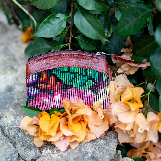 COIN PURSE - OOAK HUIPIL - COPPER - NO. 17656