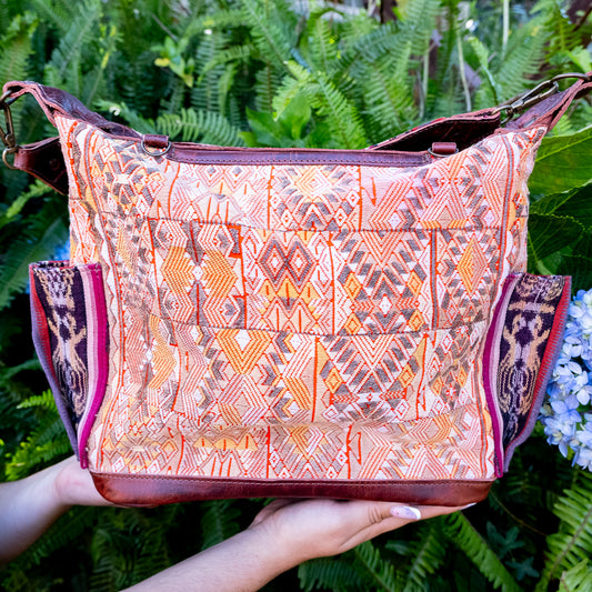 BEATRIZ MCDB + DIAMANTE STRAP - OOAK HUIPIL - COPPER - NO. 200700