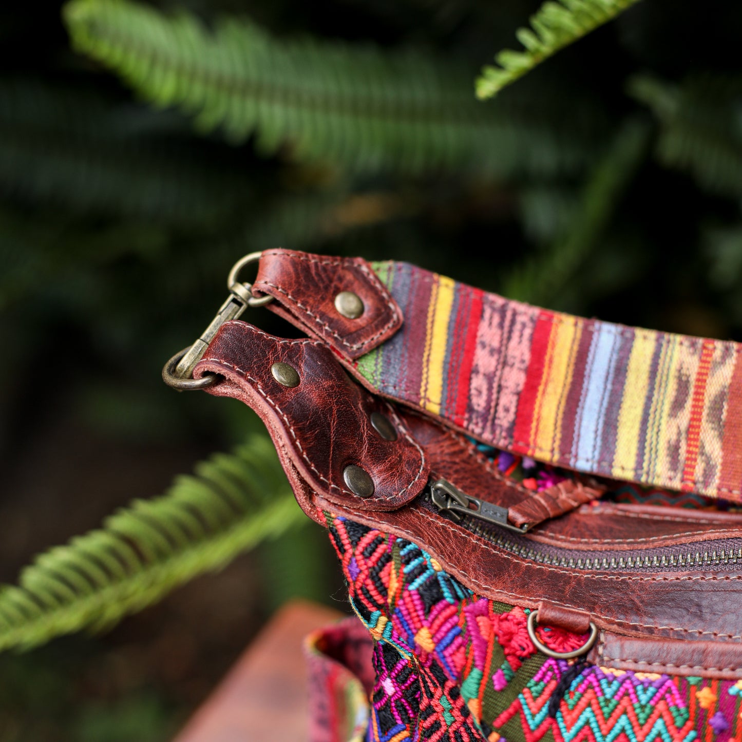 BEATRIZ MCDB + DIAMANTE STRAP - OOAK HUIPIL - COPPER - NO. 200202