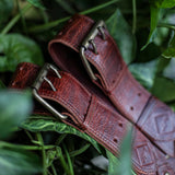 DOUBLE BUCKLE BACKPACK STRAP SET - COPPER