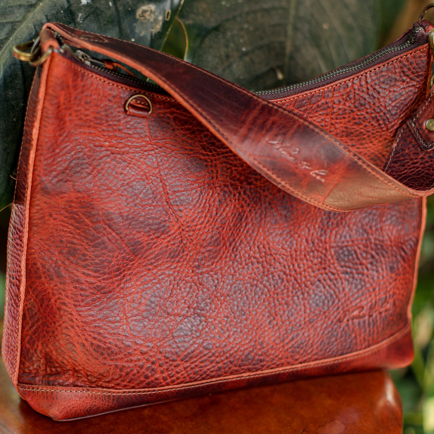 SMALL PENELOPE BAG - FULL LEATHER - COPPER