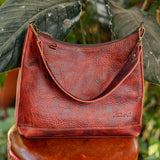 SMALL PENELOPE BAG - FULL LEATHER - COPPER