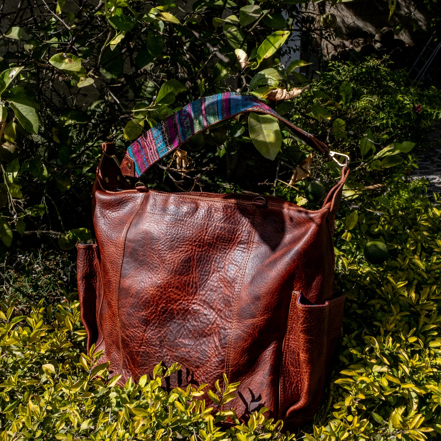 BEATRIZ CONVERTIBLE DAY BAG - FULL LEATHER - COPPER