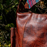 BEATRIZ CONVERTIBLE DAY BAG - FULL LEATHER - COPPER