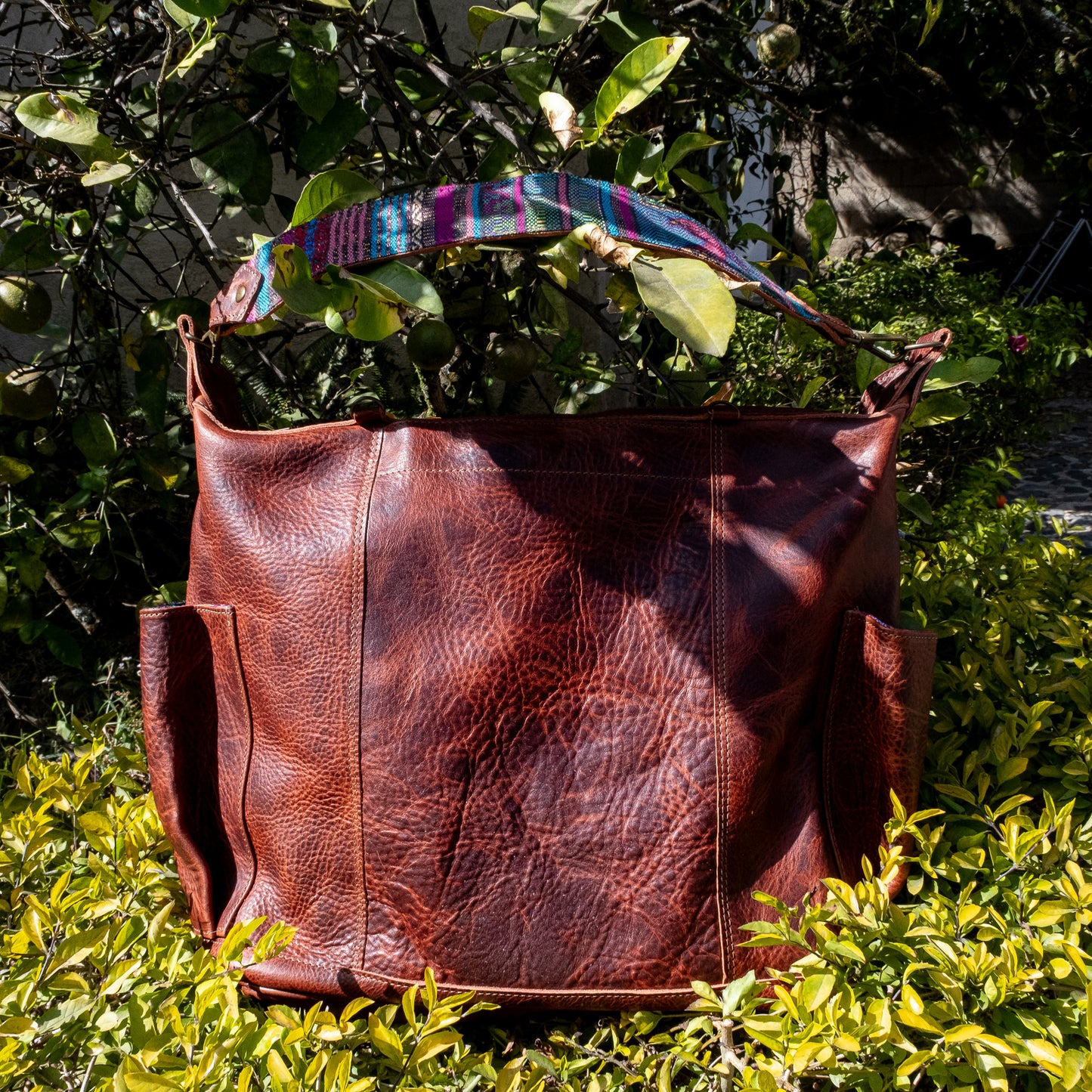 BEATRIZ CONVERTIBLE DAY BAG - FULL LEATHER - COPPER