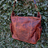 BEATRIZ CONVERTIBLE DAY BAG - FULL LEATHER - COPPER
