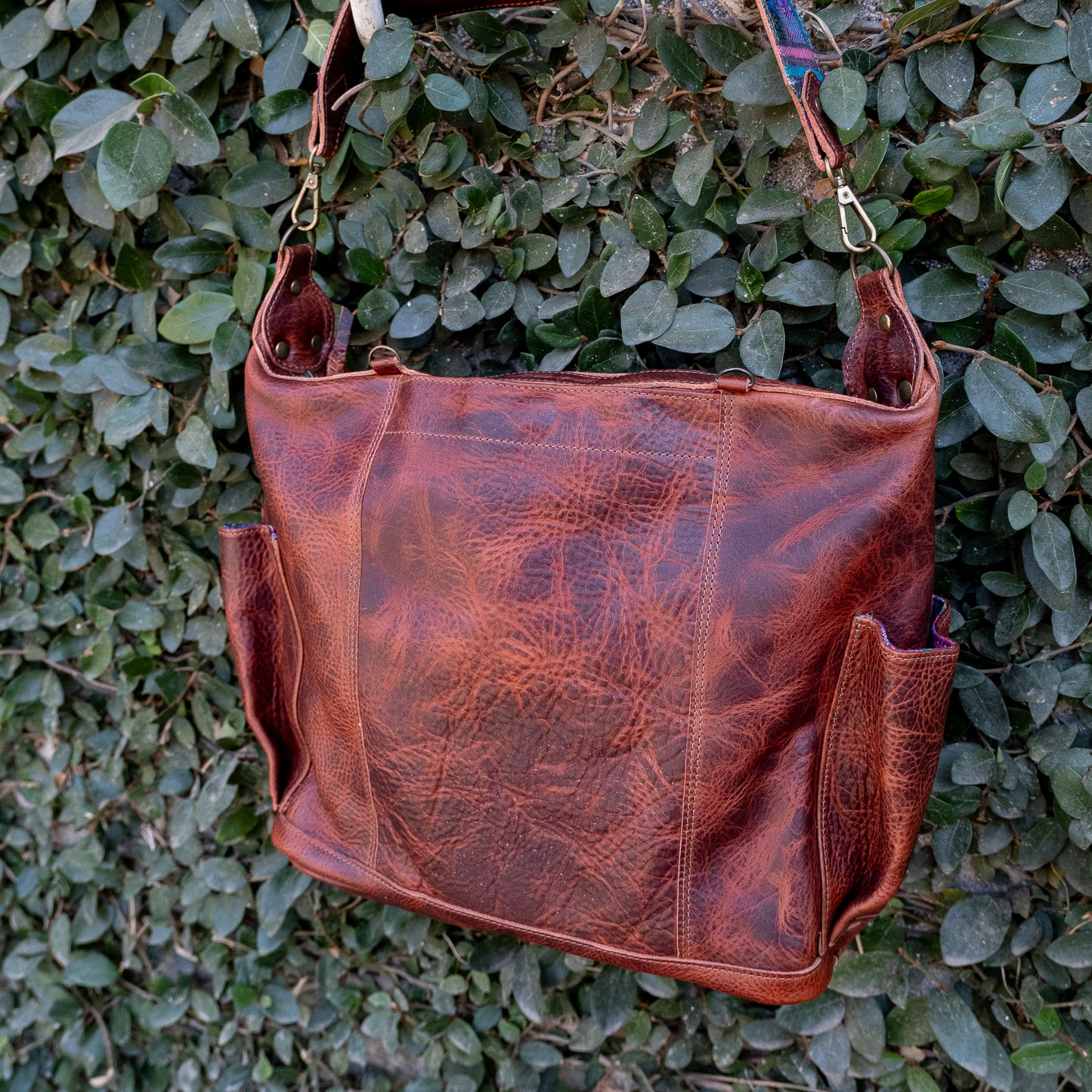 BEATRIZ CONVERTIBLE DAY BAG - FULL LEATHER - COPPER