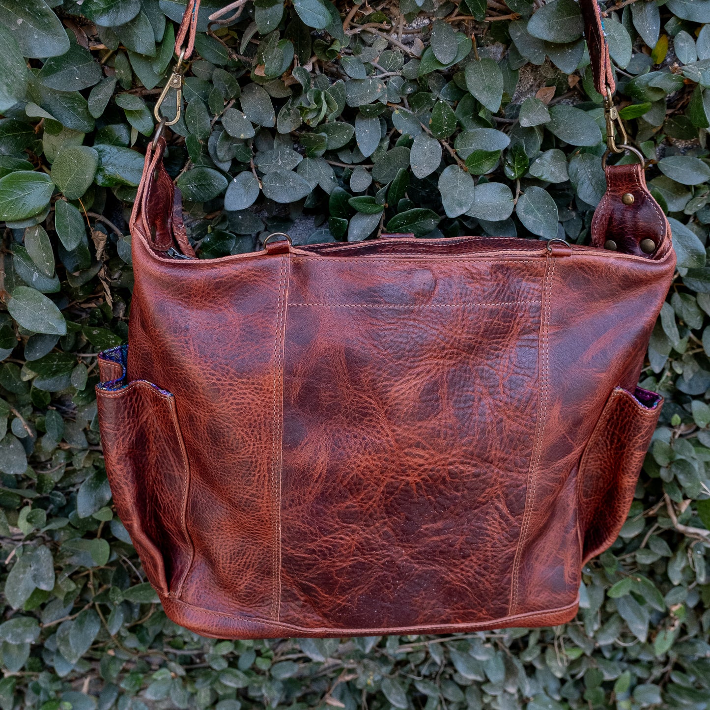 BEATRIZ CONVERTIBLE DAY BAG - FULL LEATHER - COPPER