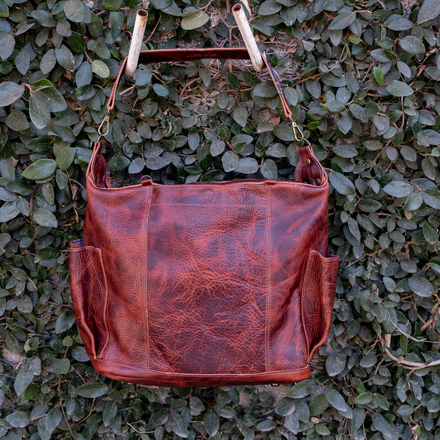 BEATRIZ CONVERTIBLE DAY BAG - FULL LEATHER - COPPER