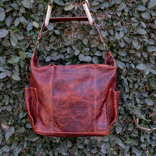 BEATRIZ CONVERTIBLE DAY BAG - FULL LEATHER - COPPER