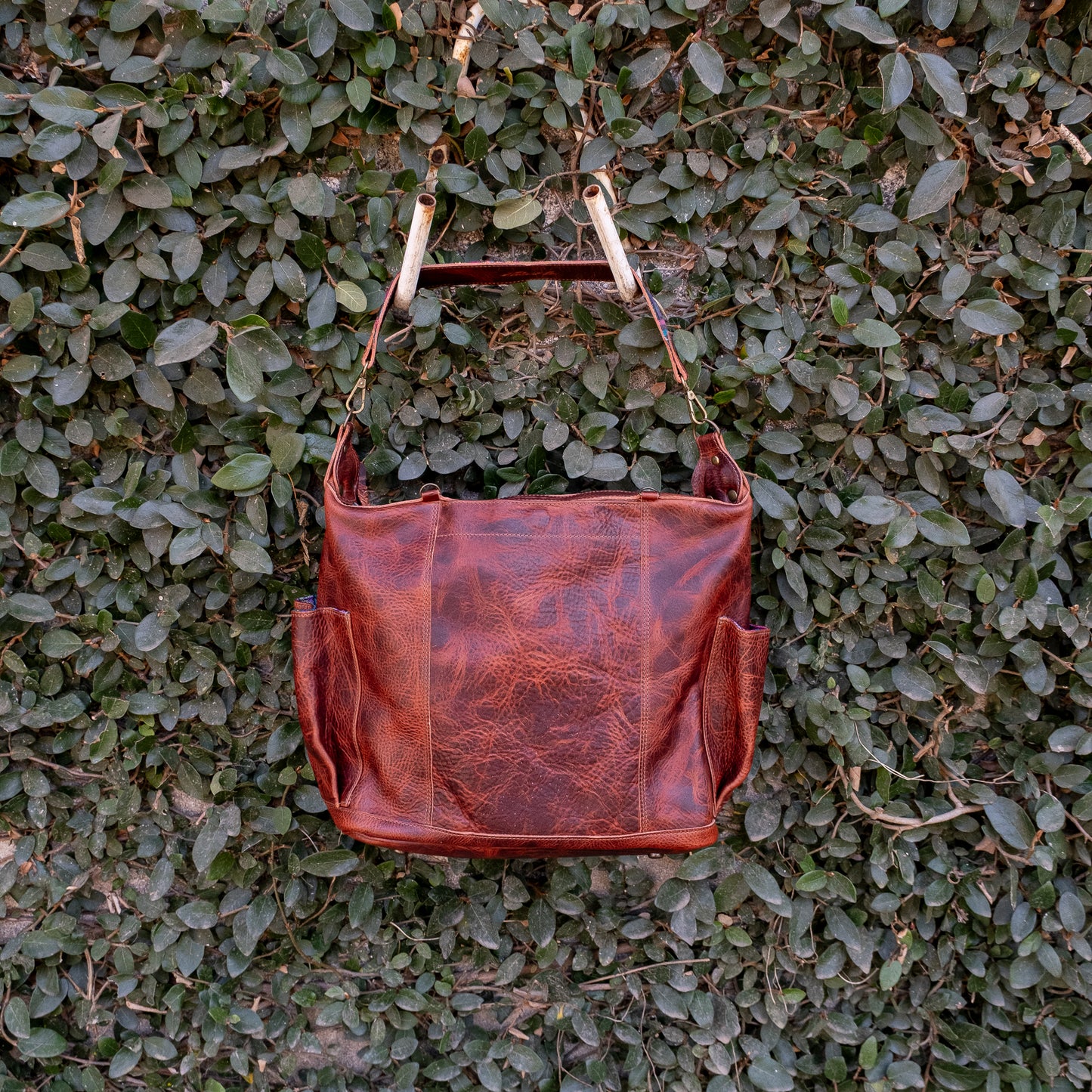 BEATRIZ CONVERTIBLE DAY BAG - FULL LEATHER - COPPER