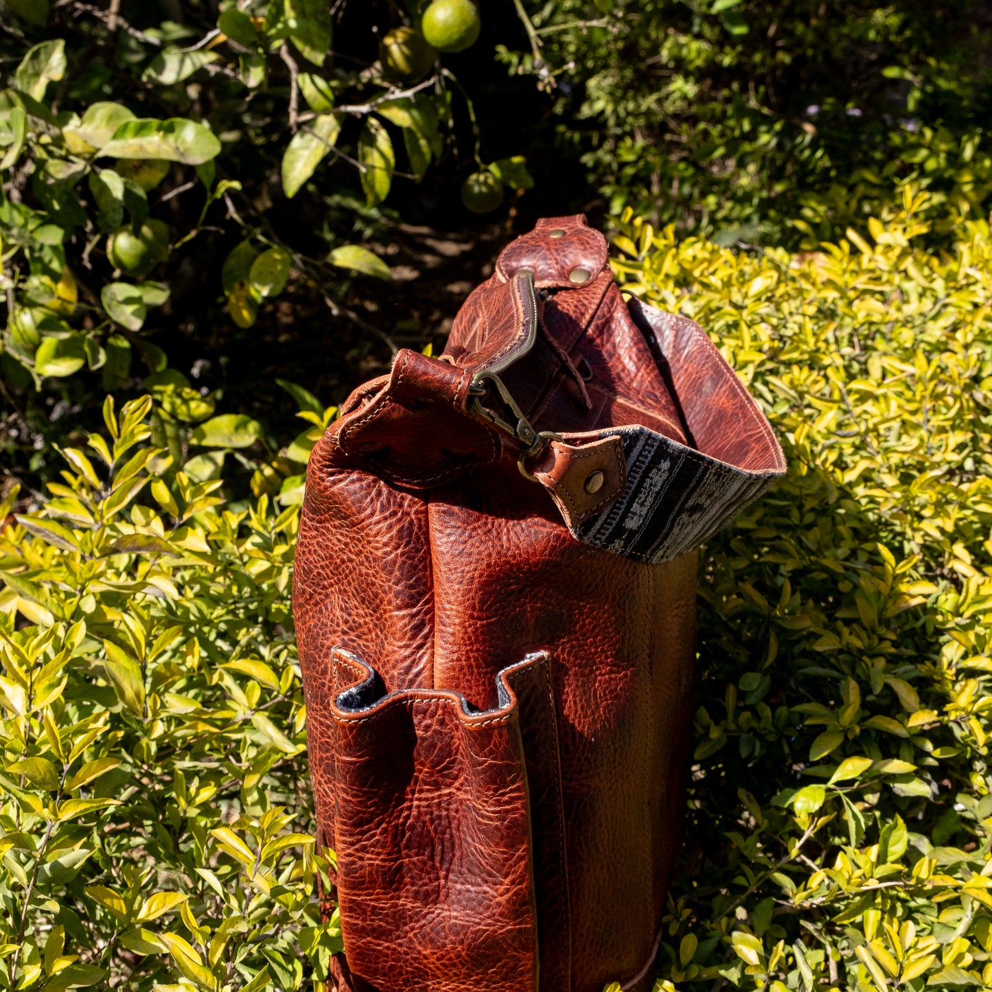 MEDIUM BEATRIZ CONVERTIBLE DAY BAG - FULL LEATHER - COPPER