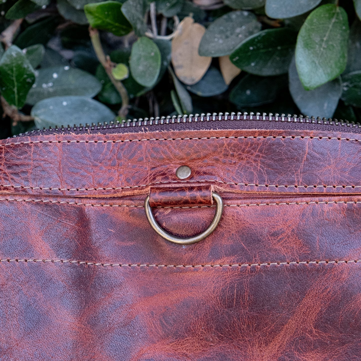 MEDIUM BEATRIZ CONVERTIBLE DAY BAG - FULL LEATHER - COPPER