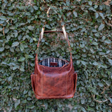 MEDIUM BEATRIZ CONVERTIBLE DAY BAG - FULL LEATHER - COPPER