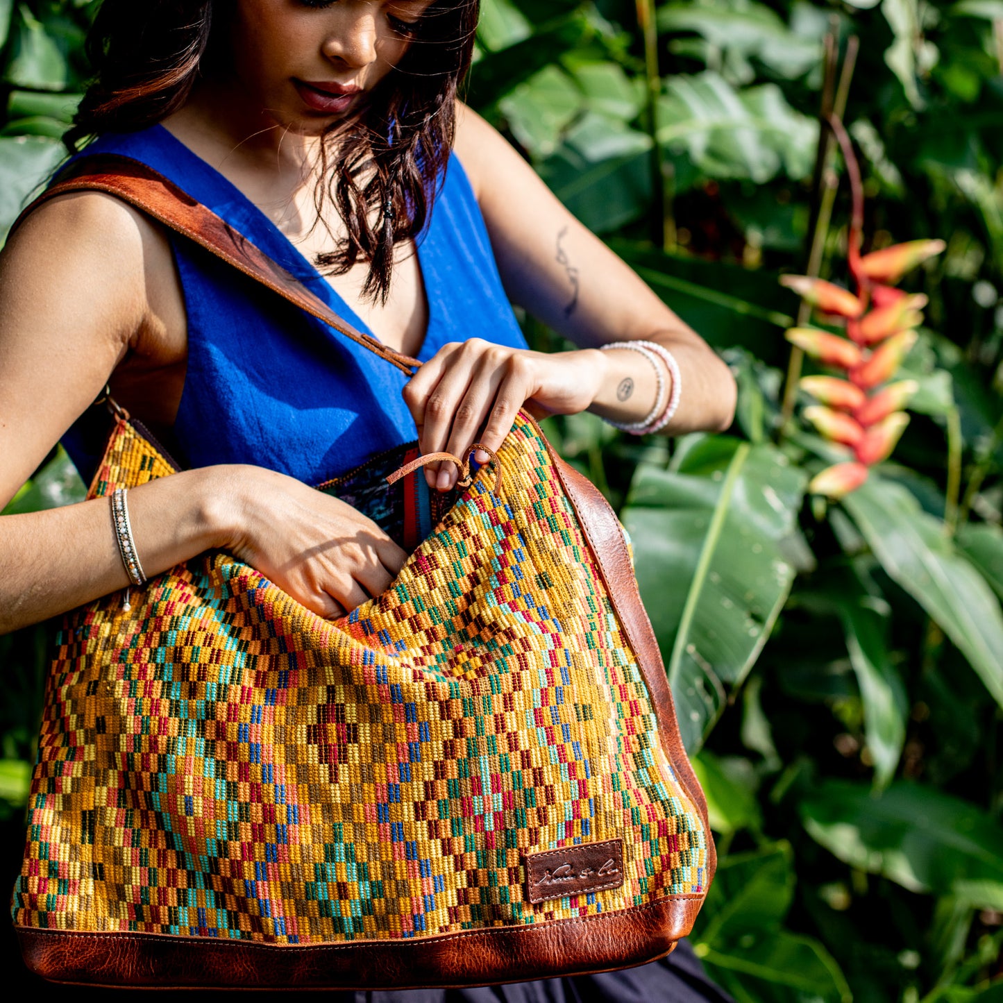 PENELOPE BAG - H&S DIAMONDS - HONEY - NO. 18304