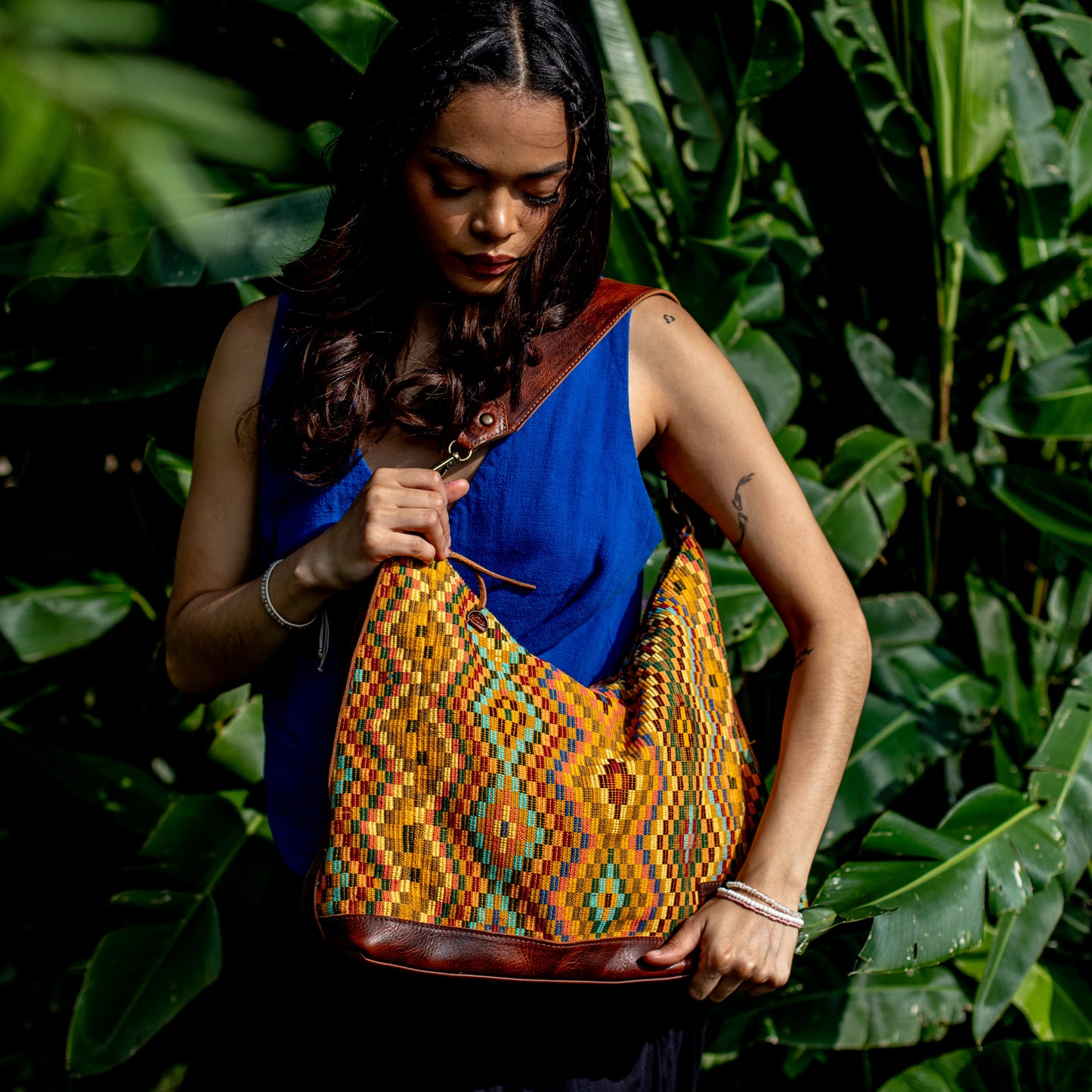 PENELOPE BAG - H&S DIAMONDS - HONEY - NO. 18304