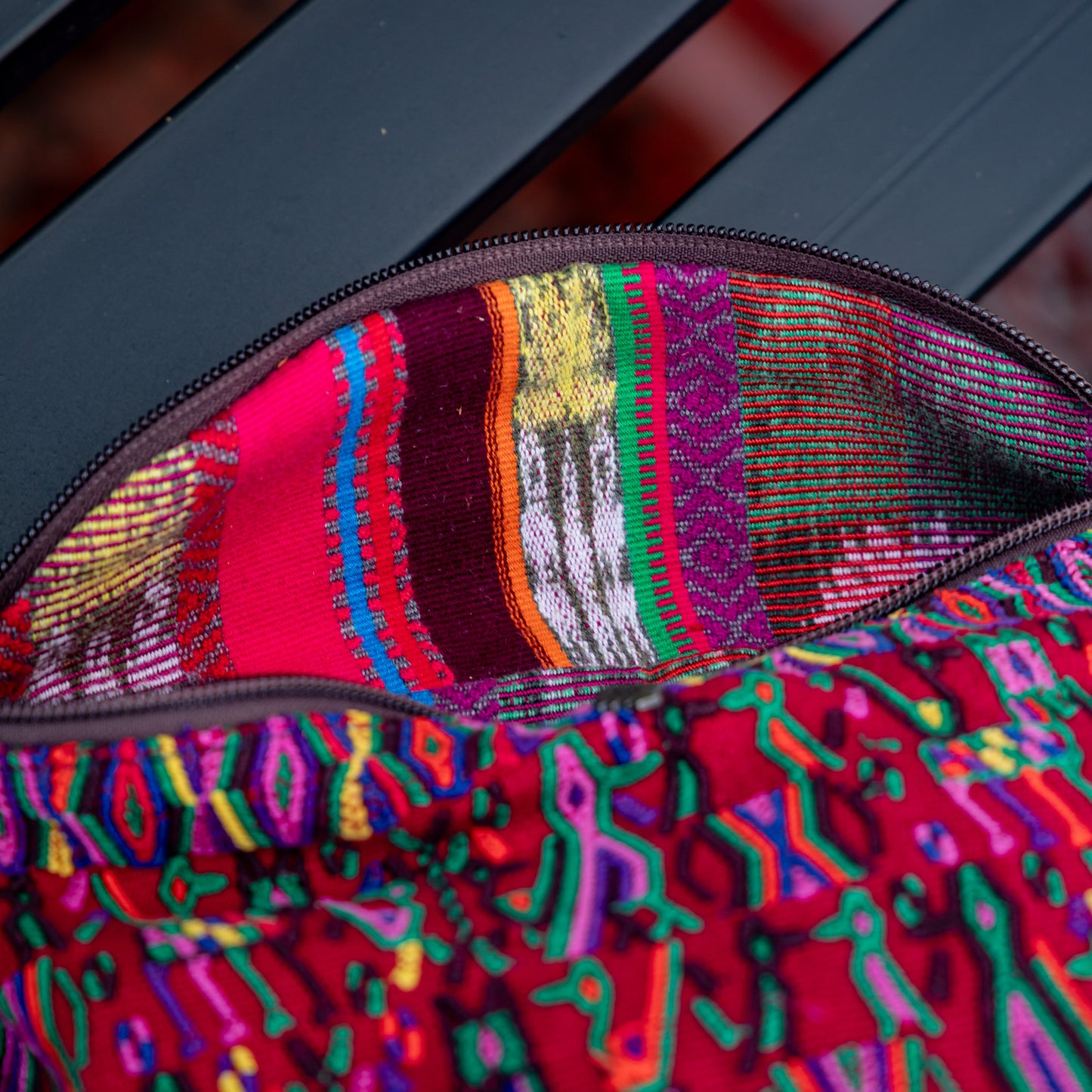 EL DON MANNY PACK - OOAK HUIPIL - PLUM - NO. 18061